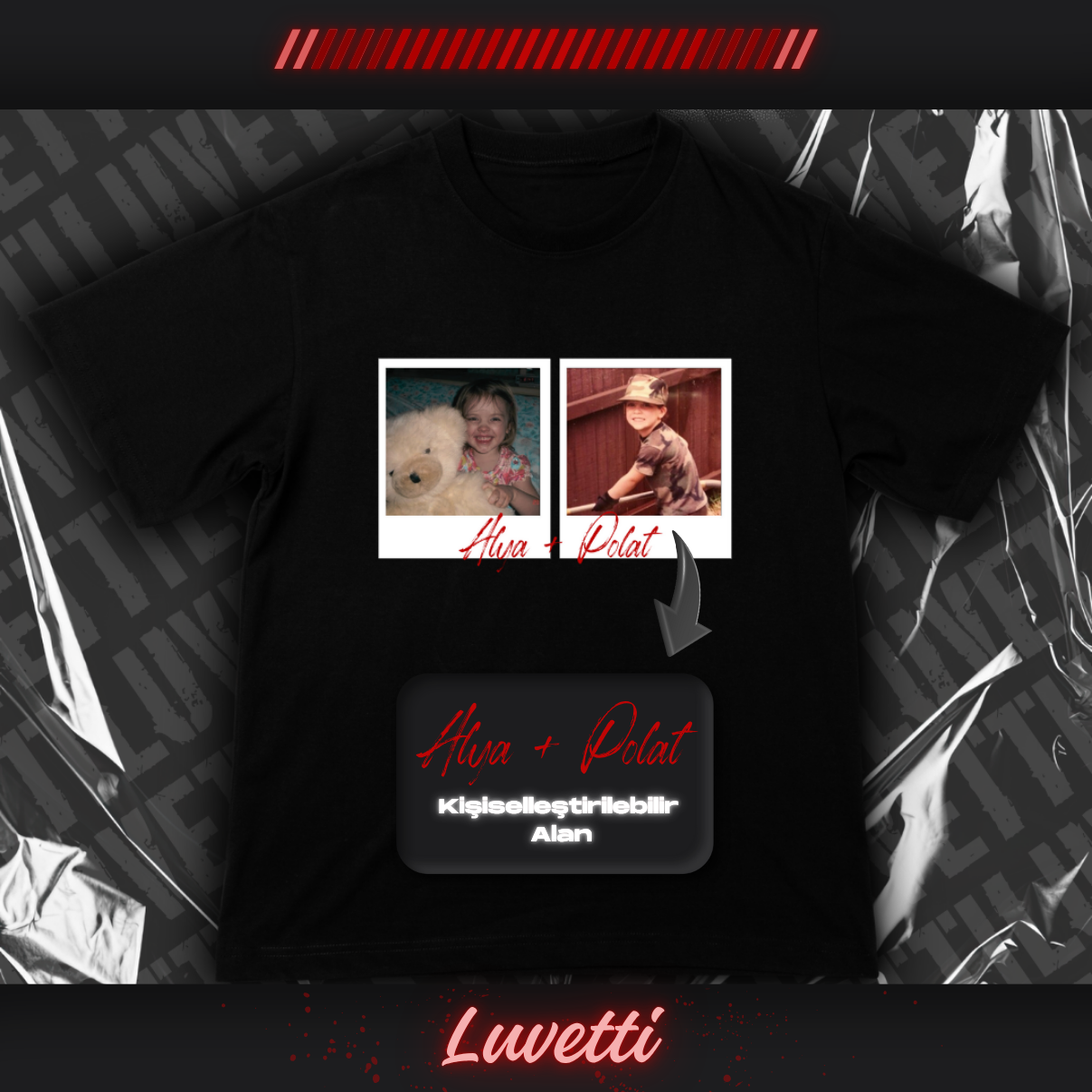 Luvetti™ Kişiye Özel Little Us T-Shirt