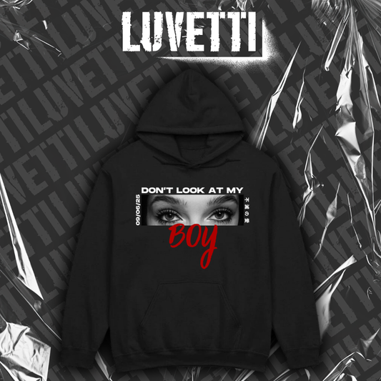 Luvetti™ Eyes don't Lie Kişiye Özel Tasarım Oversize Hoodie